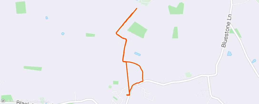 Map of the activity, Evening walk to the shop in the sun (and the gale 🌬️)