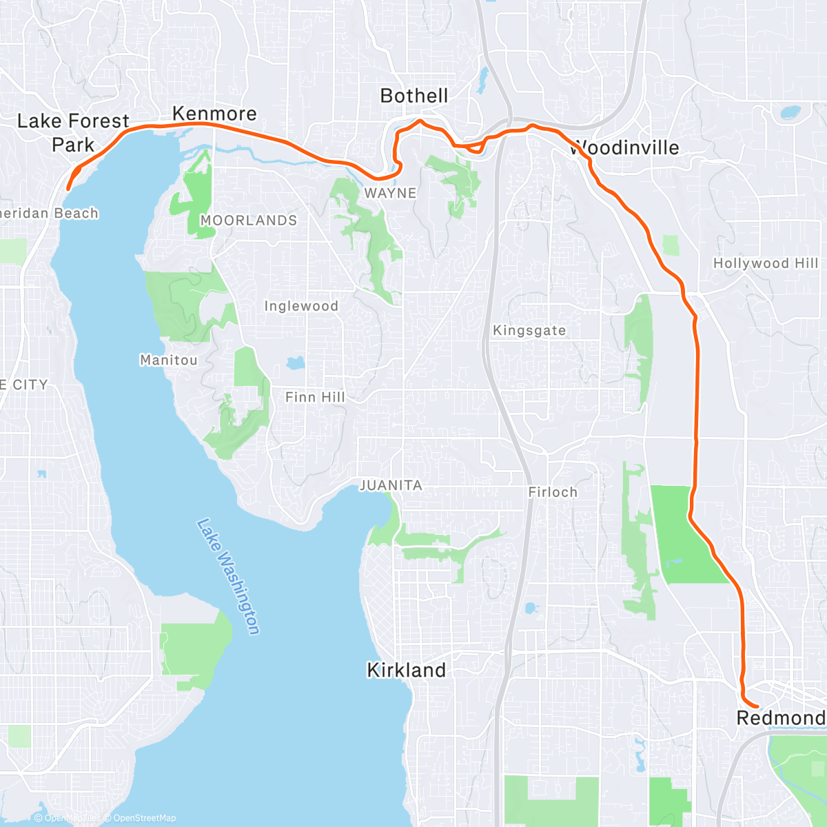 Map of the activity, Tandem Trail 25