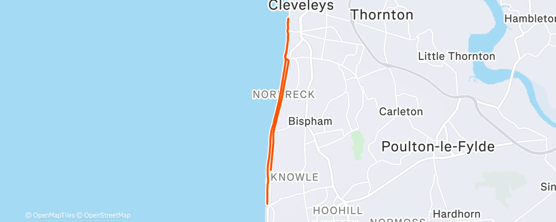 Map of the activity, Morning Run