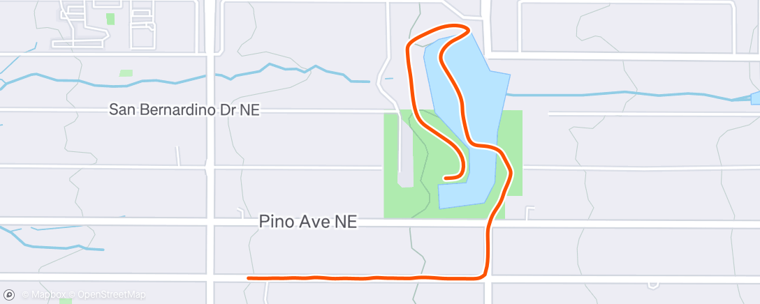 Map of the activity, Morning Walk