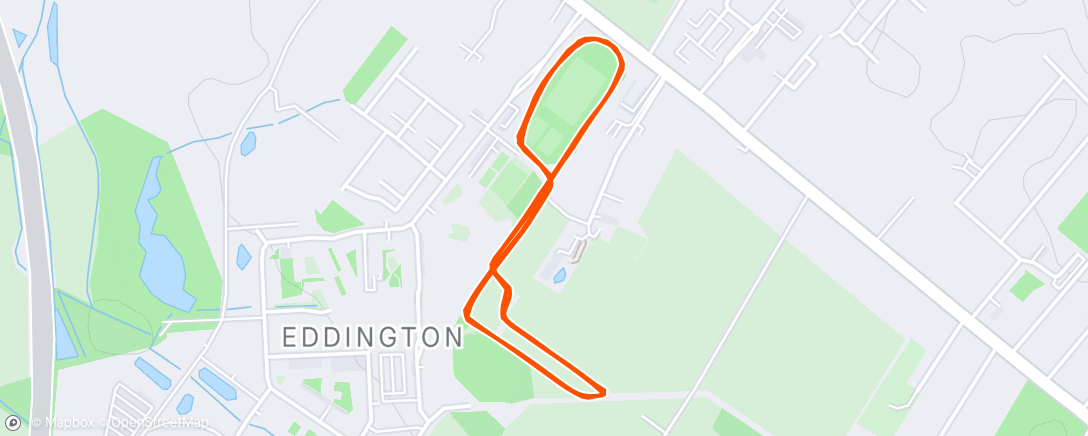 Mapa de la actividad, Storeys Field parkrun