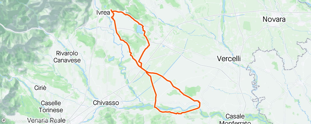 Map of the activity, Classico di inizio stagione, Cantavenna