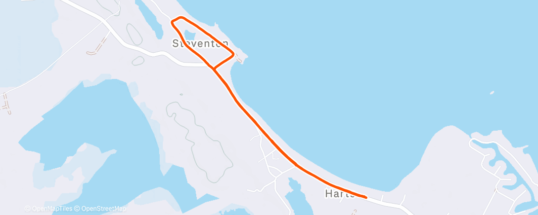 Map of the activity, Morning Run med Tina 💫