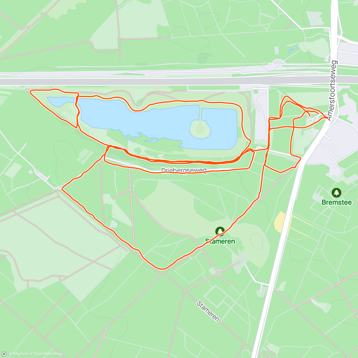 Map of the activity, Tientje