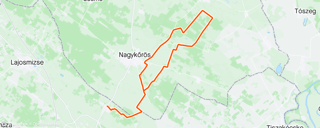 Map of the activity, Nyeregbe magyar