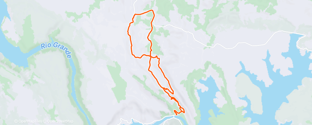 Map of the activity, Corrida matinal