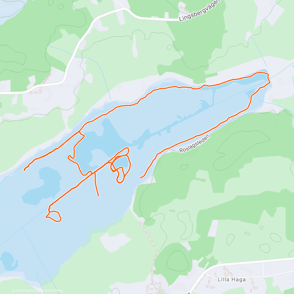 Map of the activity, SSSK Ansgarnskärret