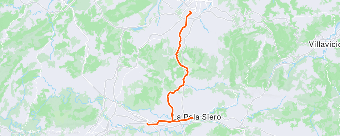 Map of the activity, Afternoon Ride