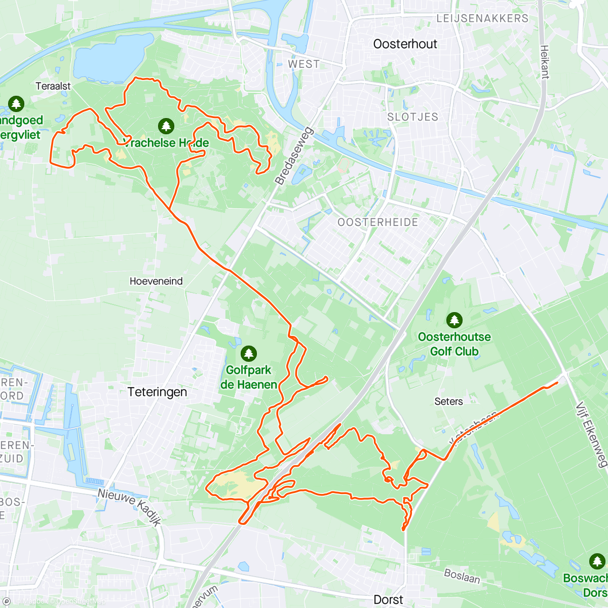 Map of the activity, Rondje Drunen