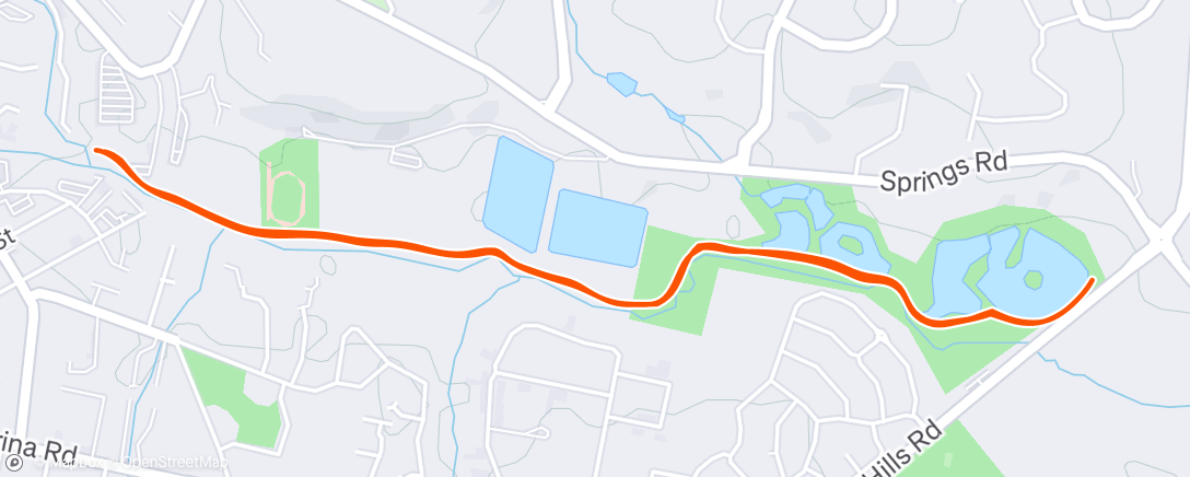 Map of the activity, Mount Barker parkrun