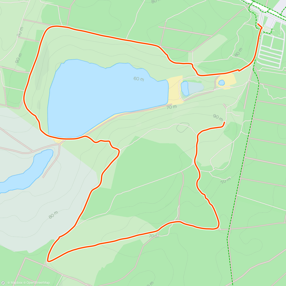 Map of the activity, Mechelner Heide