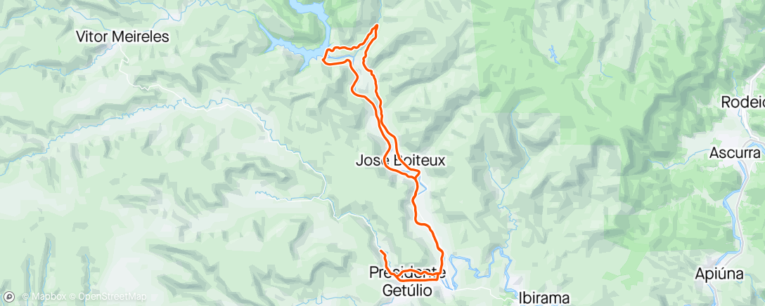 Map of the activity, PG/ Barragem Jose Boiteux/ Volta Grande/PG