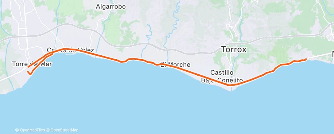 Map of the activity, Morning Ride