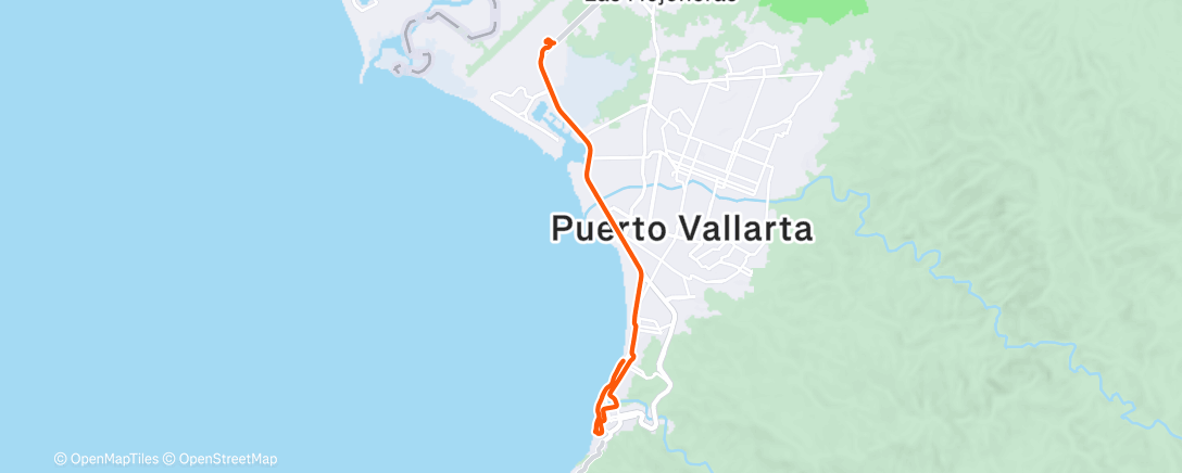 Map of the activity, Morning Run