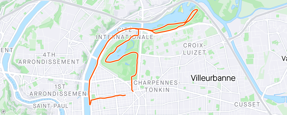 Map of the activity, Footing avec Léa 🤌🏼