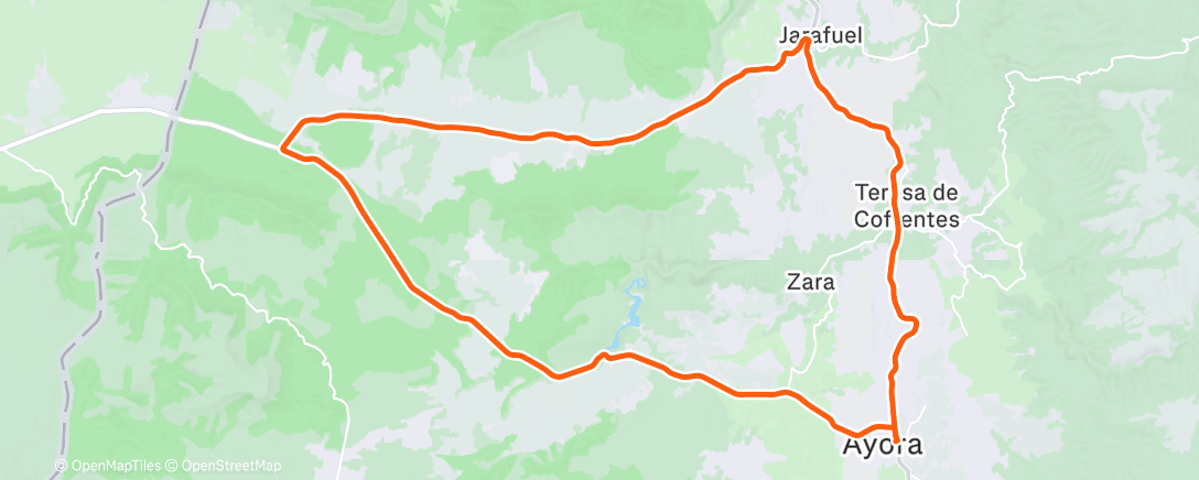 Map of the activity, Morning Ride