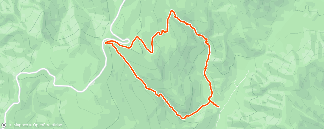 Map of the activity, White Oak Canyon with Matt