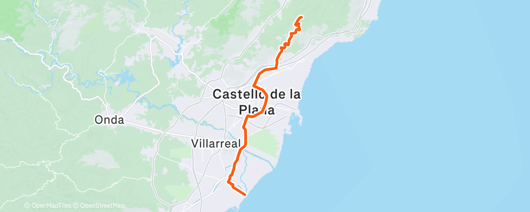 Map of the activity, Morning Ride