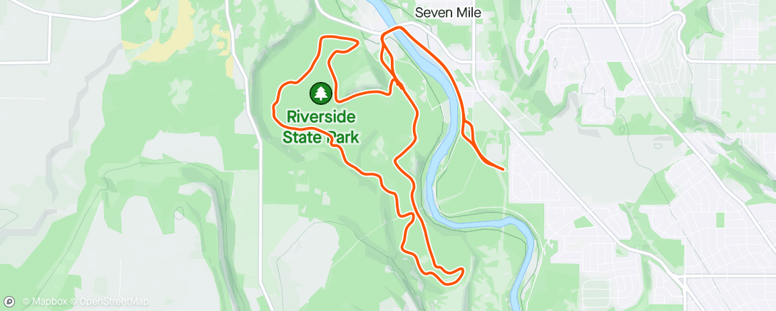 Map of the activity, Wednesday Night MTB Series