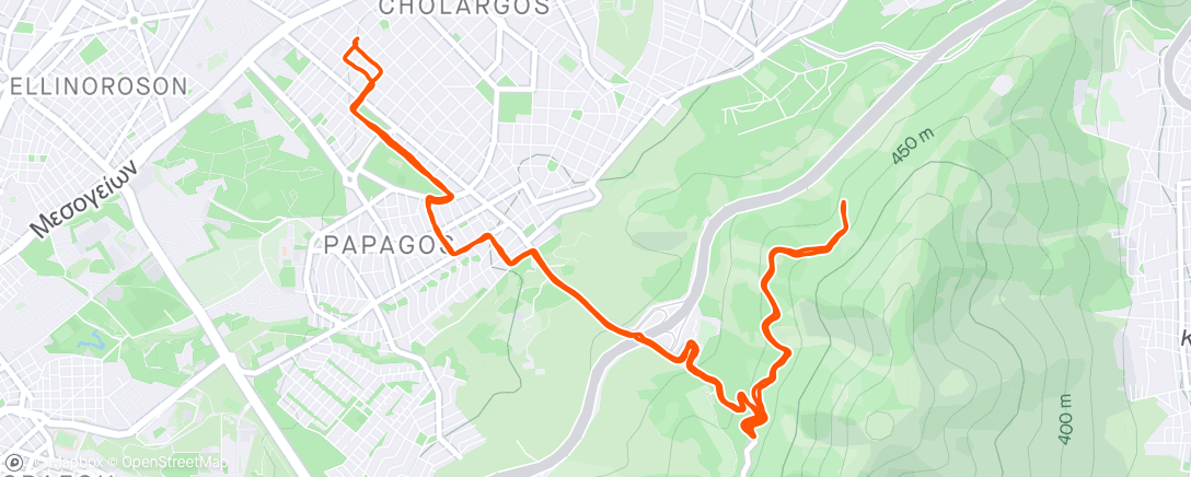 Mapa da atividade, Morning Run