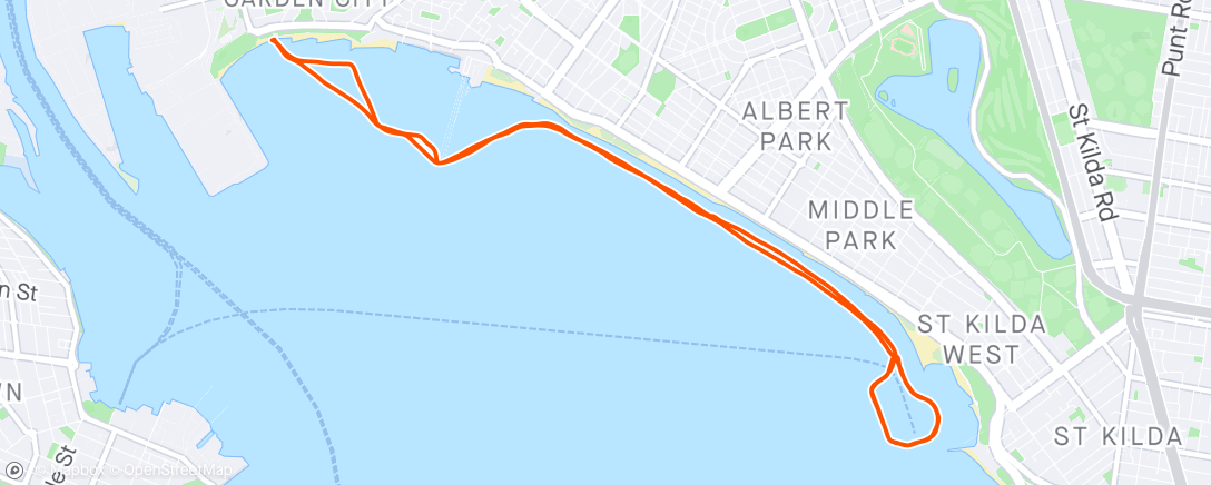 Map of the activity, Afternoon paddle