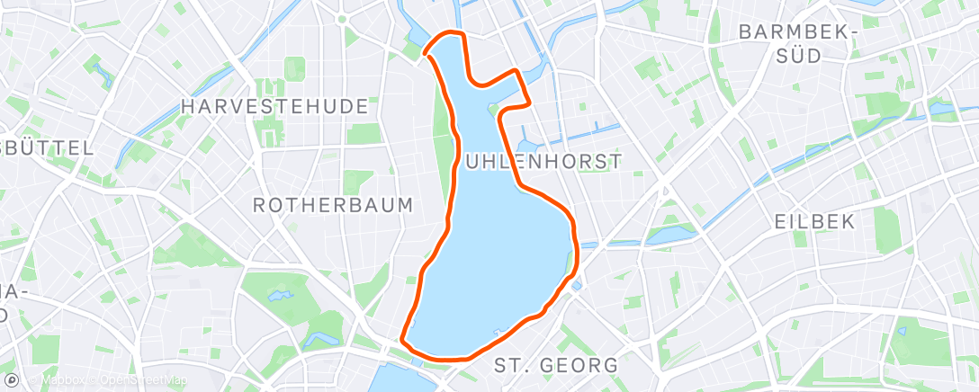 Map of the activity, Abendlauf
