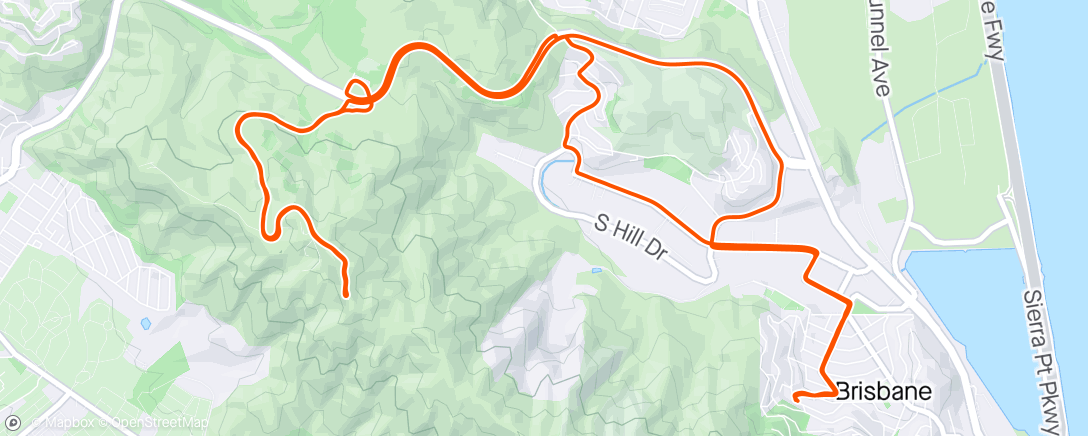 Map of the activity, San Bruno Mountain