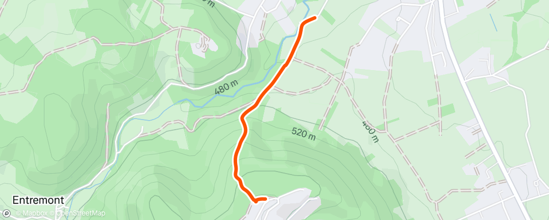 Map of the activity, Manche 1 et première chute dégoûter plus qu'à en mettre un peu plus sur les 2 prochaine manche