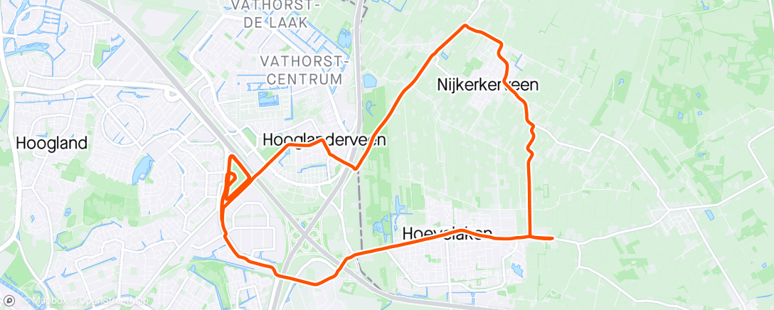 アクティビティ「Rondjes op Eemland」の地図