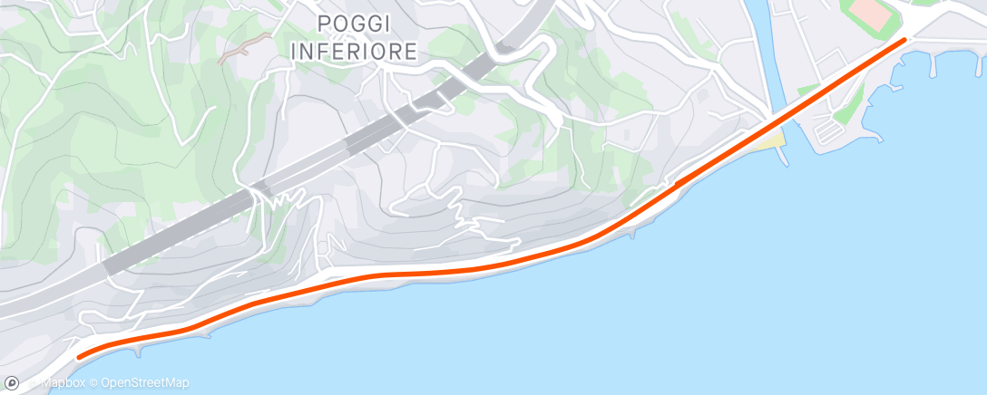 Map of the activity, Transizioni corsa-bici