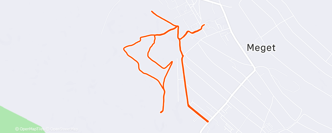 Map of the activity, Полуденный забег