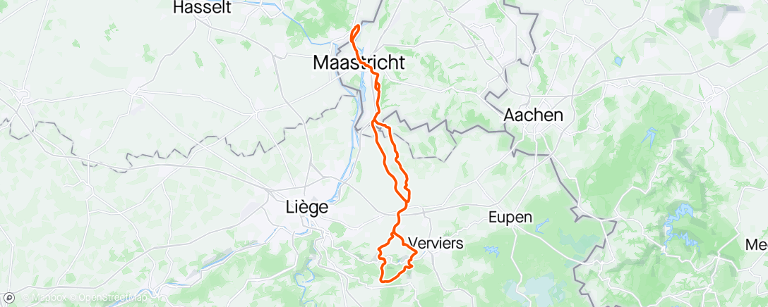 Map of the activity, Ridemeisterrit in memory of Rob Toonders