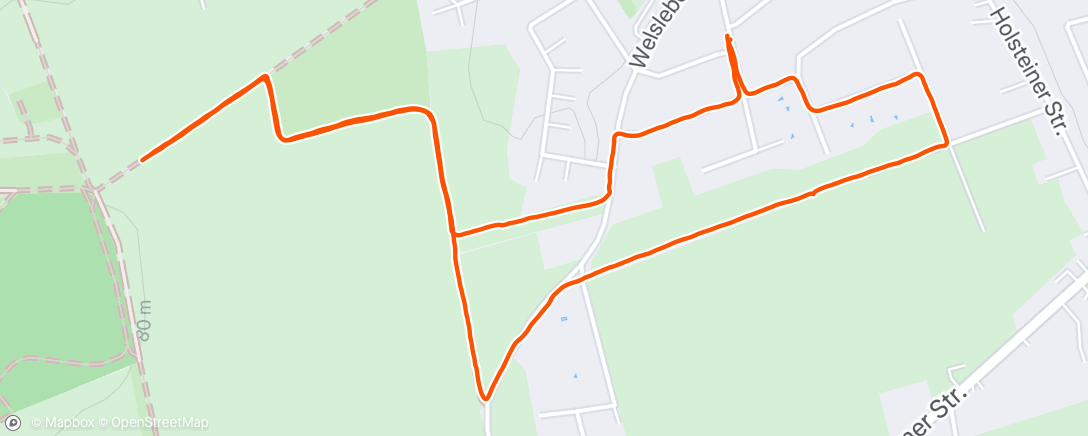 Map of the activity, Morning Walk