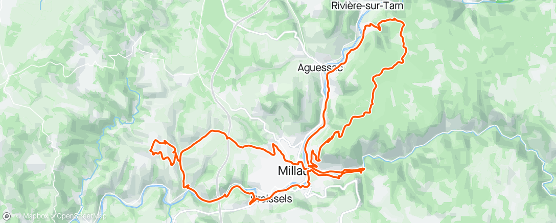 Map of the activity, Gravel le matin