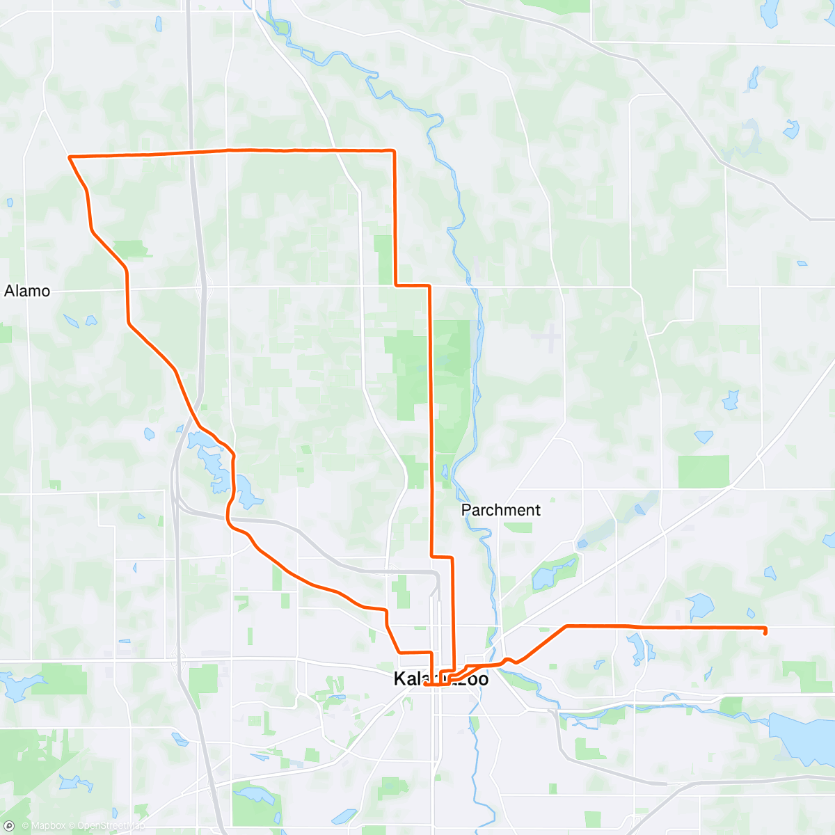 Map of the activity, Pedal B+ with Tacos!!