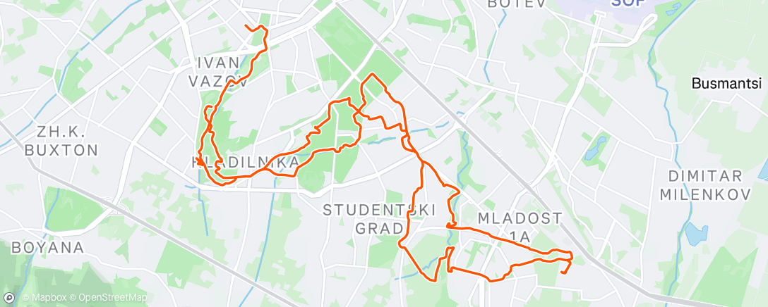 Map of the activity, До Бурж Калифа в Дружбай