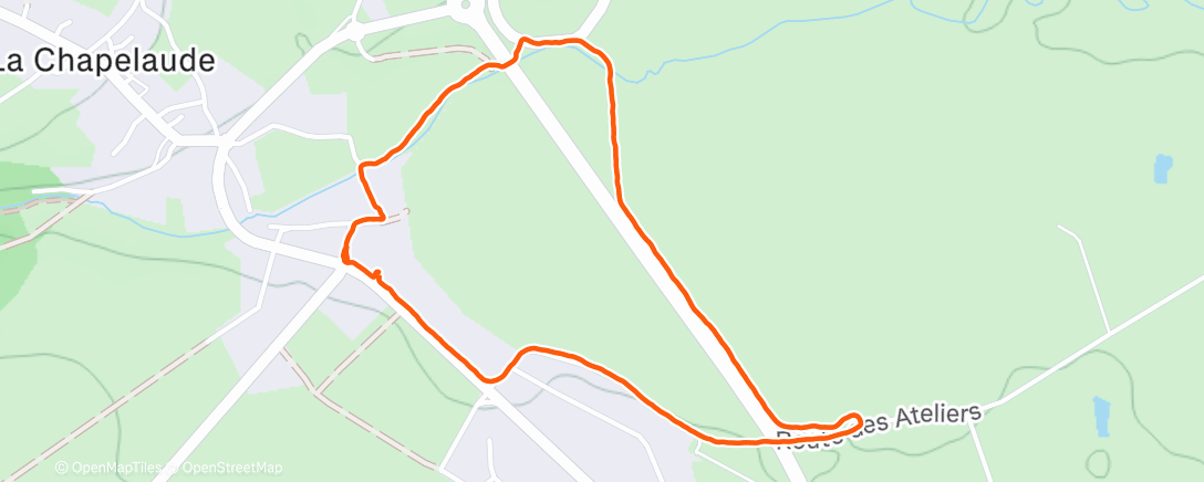 Map of the activity, Marche dans l'après-midi