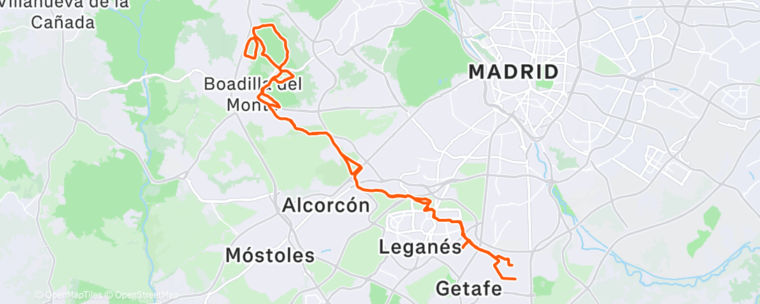 Map of the activity, Frío, aire, lluvia pero buena compañía.