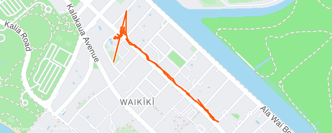 Map of the activity, I waited three months to eat like this