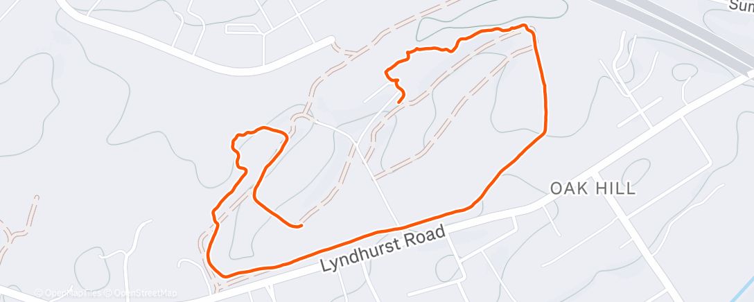 Map of the activity, Afternoon Walk