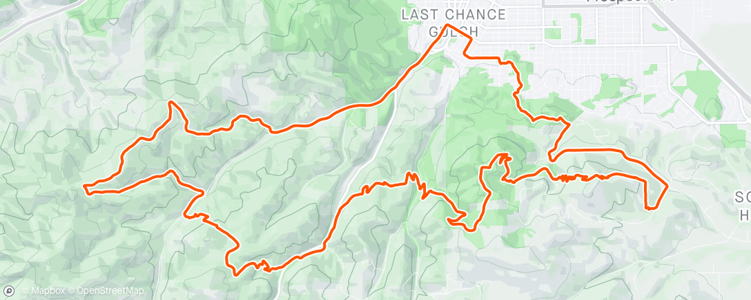 Map of the activity, BF 5 ridge challenge