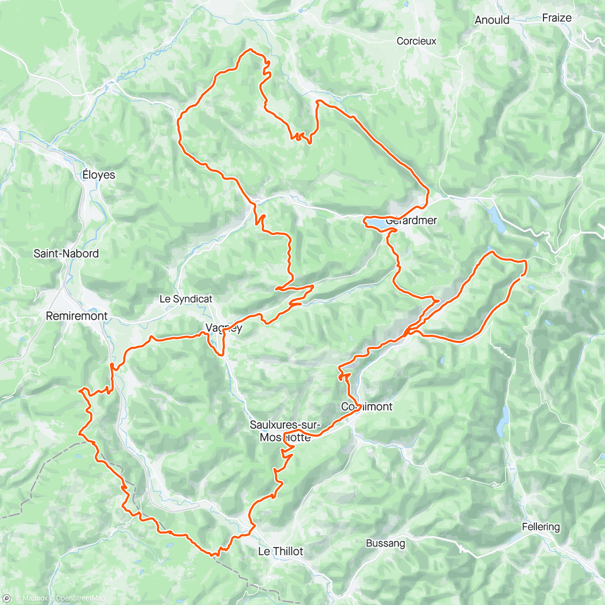 Map of the activity, UCI Gran Fondo Vosges 2024 🏆🥇