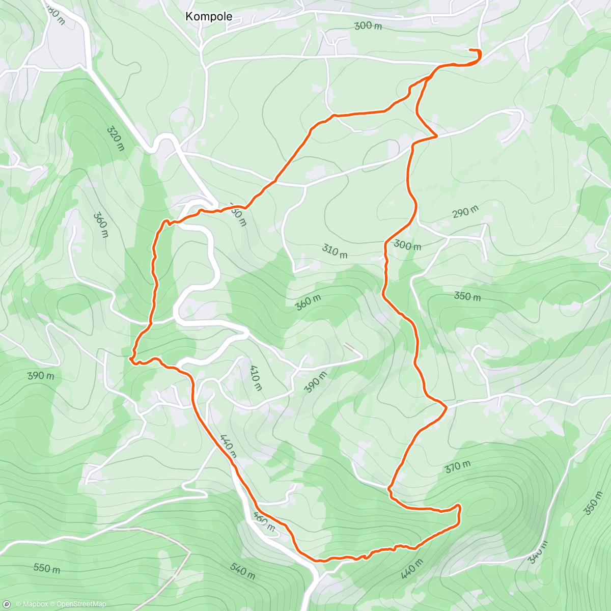 Map of the activity, Hike…za začetek je ok😅