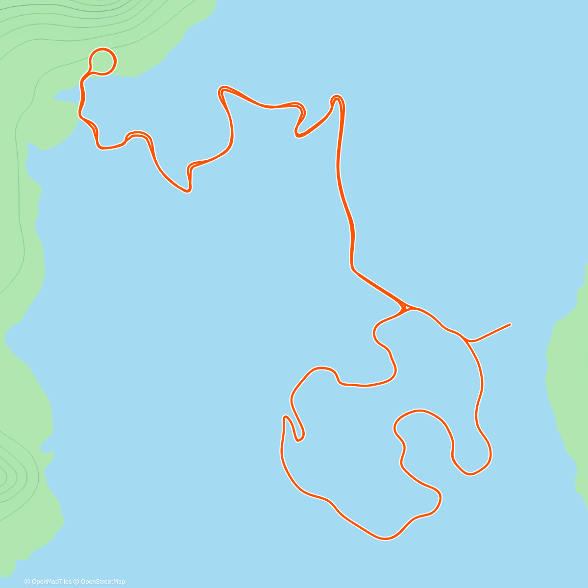 Карта физической активности (Zwift - Climb Portal: Cote de Domancy at 100% Elevation in Watopia)
