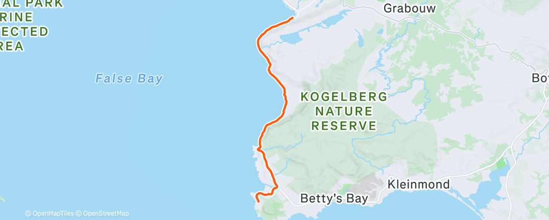 Map of the activity, Morning Mountain Bike Ride