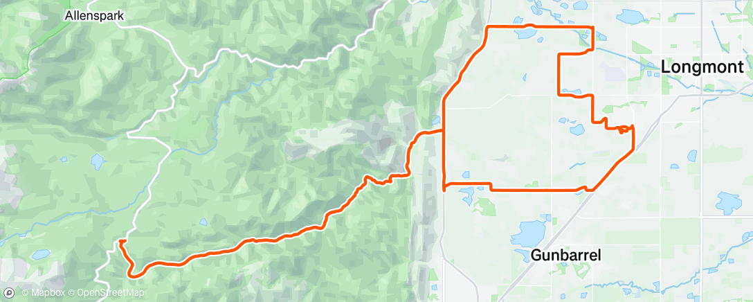 Map of the activity, Morning Ride