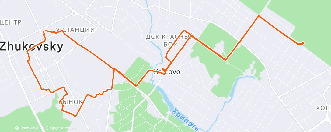 Map of the activity, Morning Ride