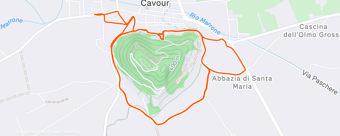 Карта физической активности (Scala santa x 10 con Fra)