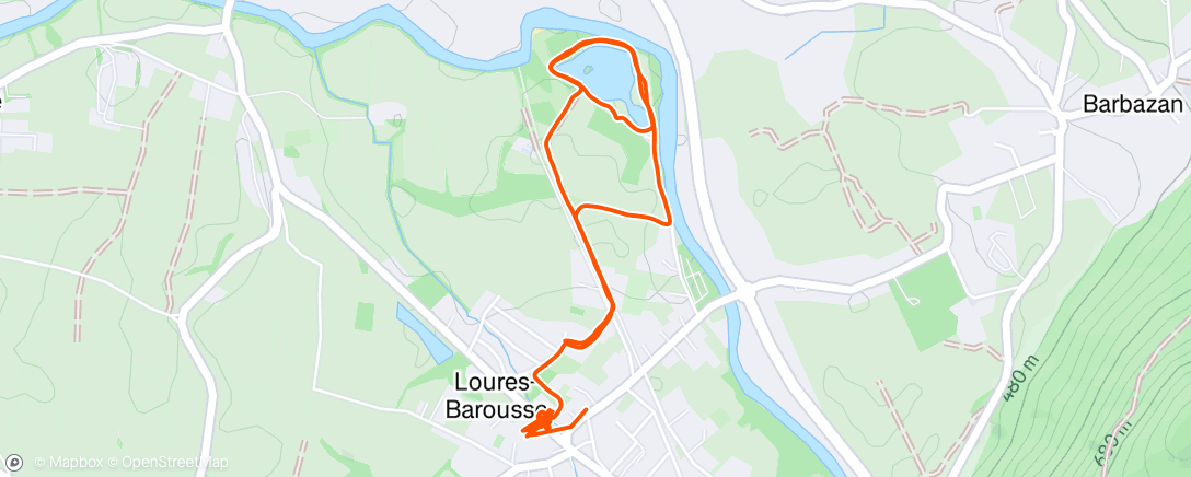 Map of the activity, Randonnée en soirée