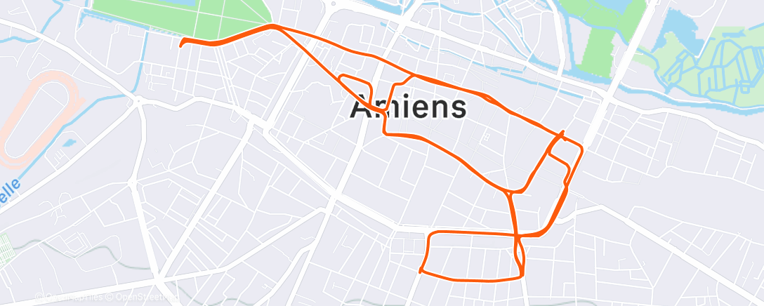 Map of the activity, Morning Ride 🐝❄️